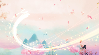 中国风水墨传统文化背景视频