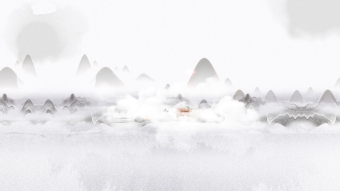 中国风山水水墨背景视频