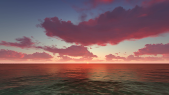 蓝天白云蔚蓝晚霞