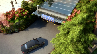 地下停车场实拍视频