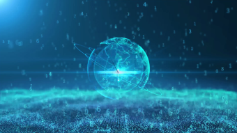 大气震撼科技感粒子地球背景视频 (1)