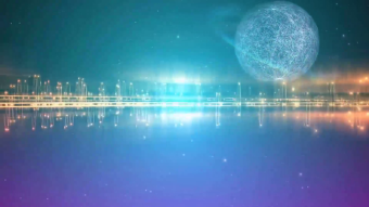 动感炫酷粒子闪烁唯美晚会年会背景