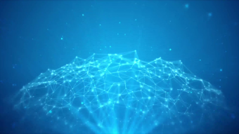 蓝色创意点线科技舞台背景视频素材