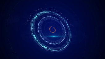 蓝色空间科技企业产品背景视频