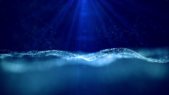 蓝色粒子梦幻背景运动视频素材