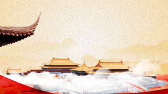 中国梦字幕故宫为背景视频
