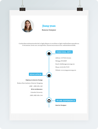 简约蓝色word文档