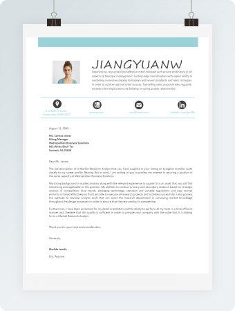 绿色个性英文求职简历格式模板