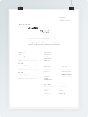 经典英文word模板