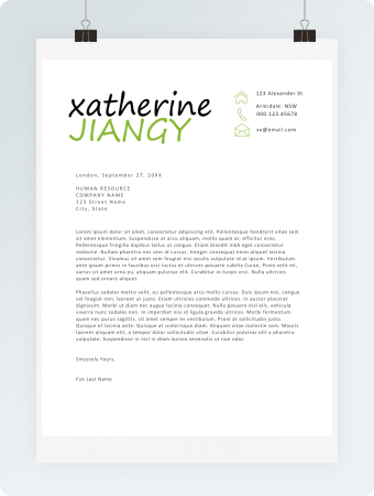 黑色商务英文求职简历格式模板