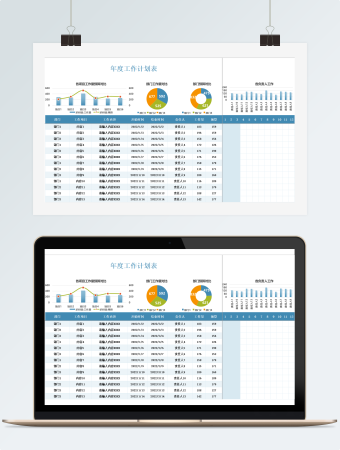 企业年度工作计划表