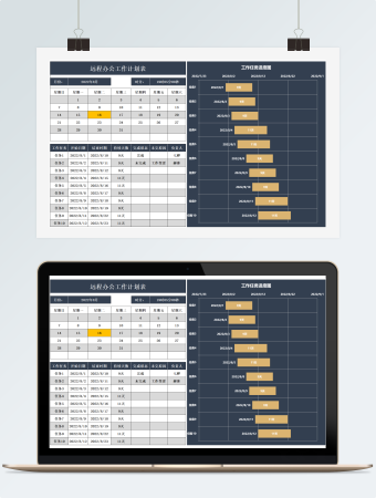 远程办公工作计划表