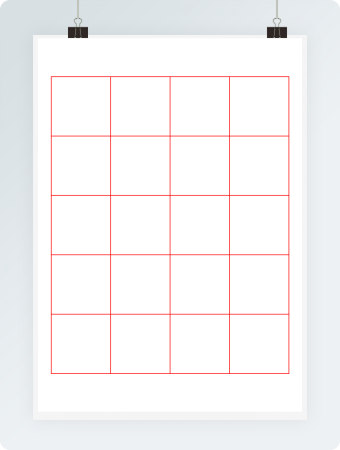 书法字帖模板之口字格