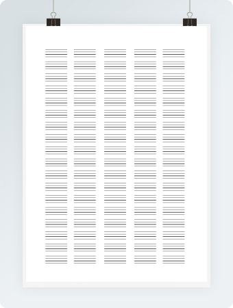 四线三格英文(分段)