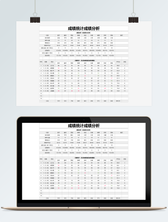 成绩统计表格模板