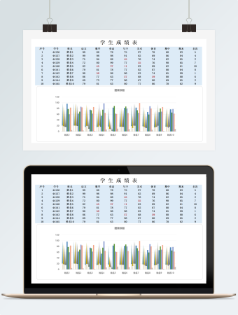 学生成绩图表分析表