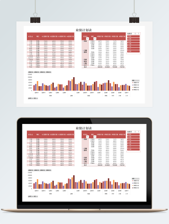 业绩计划表Excel模板