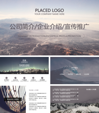 商务风公司简介PPT模板