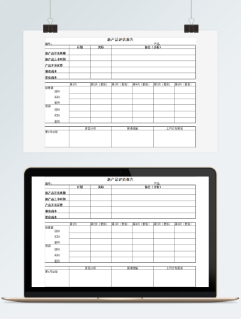 新产品评估报告