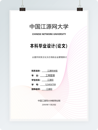 毕业论文以提升财务文化为引领的企业管理探讨