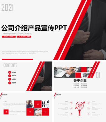 大气公司介绍产品宣传PPT