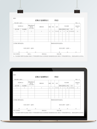采购计划调整表(      季度)