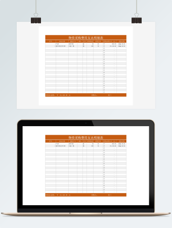 物资采购费用支出明细表