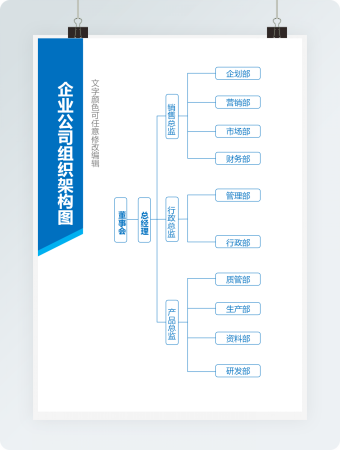 竖版企业董事会组织架构图