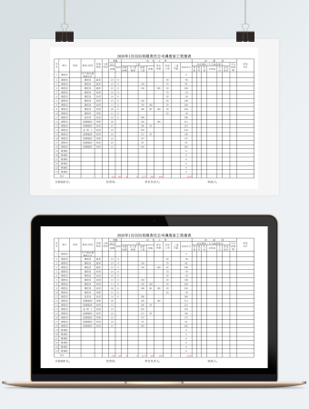 调度室工资报表