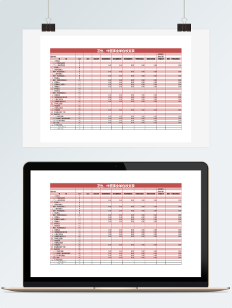 卫生、中医事业单位收支表