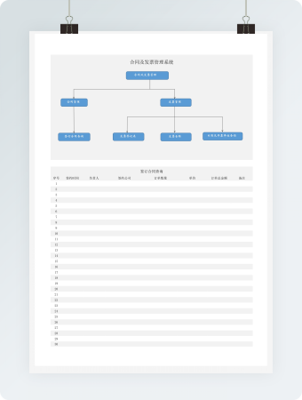 合同及发票管理系统模板
