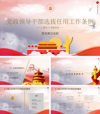 党政领导干部选拔任用工作条例详细解读专题