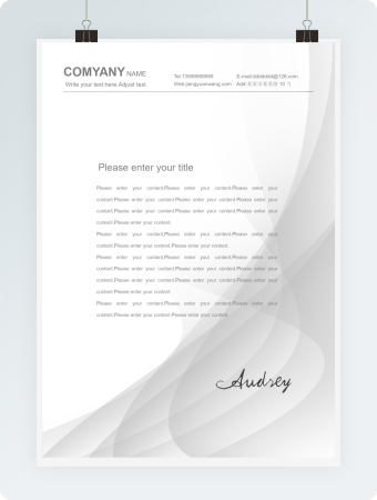 商务灰色企业公司文档背景word模板