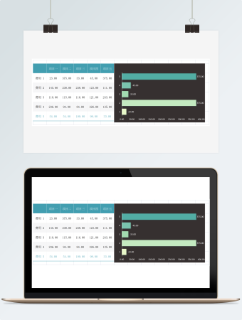 项目各项费用比较表