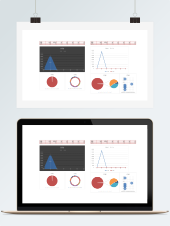 目标完成通用图表模板