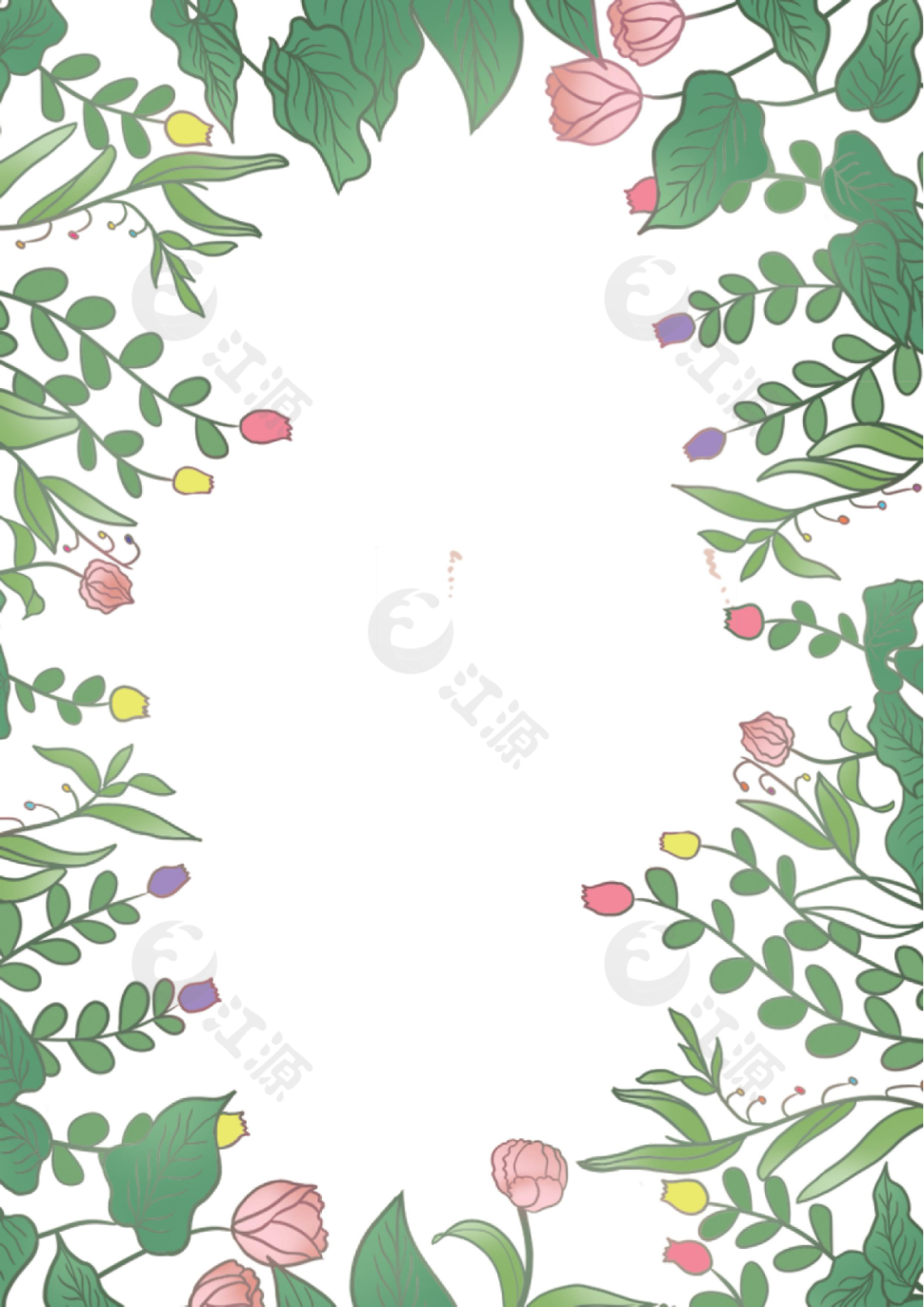 花卉风景信纸Word信纸模板