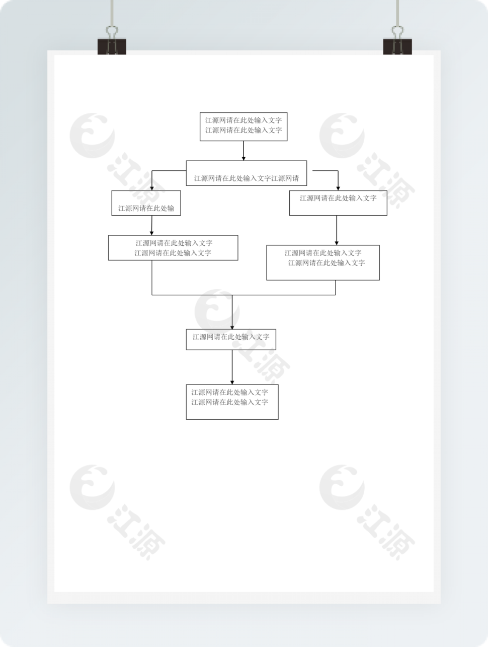 流程图通用模板