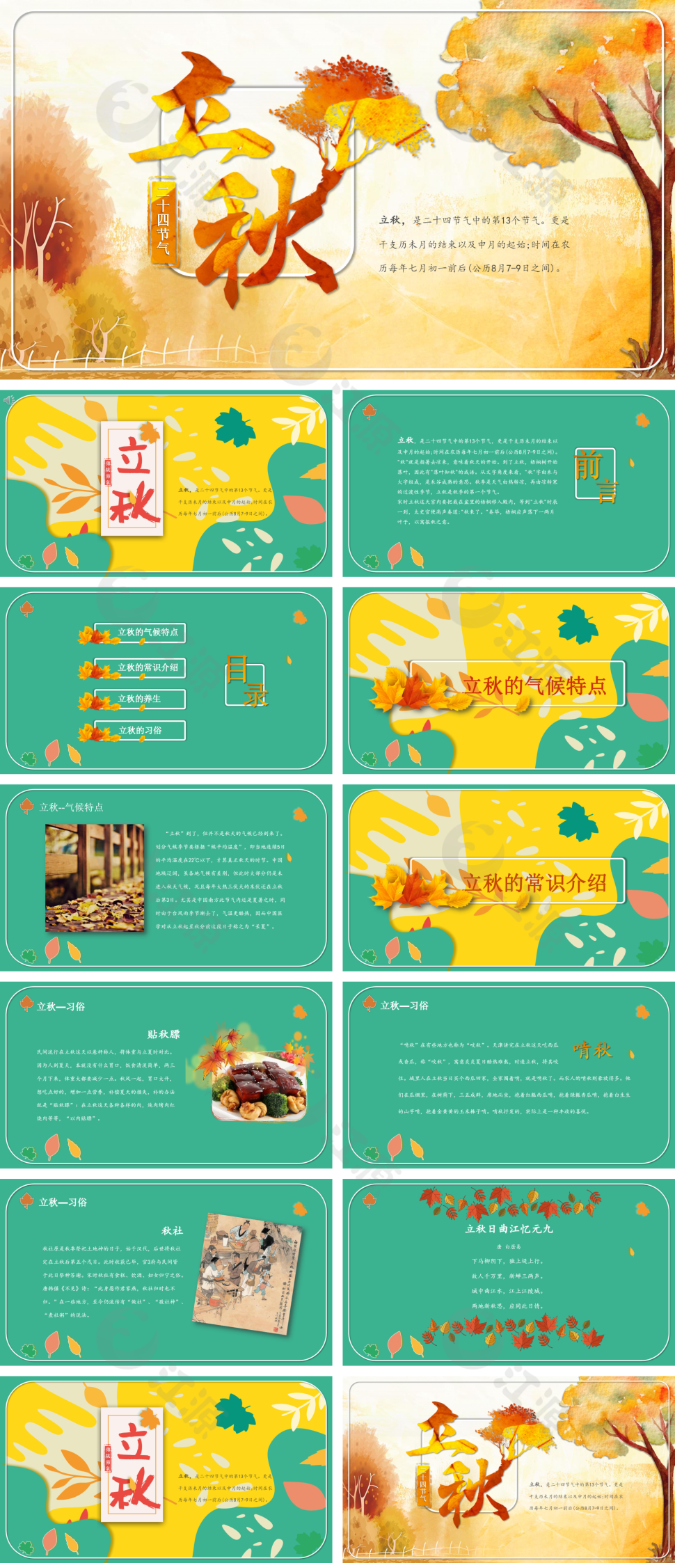 第13个节气二十四节气之秋分