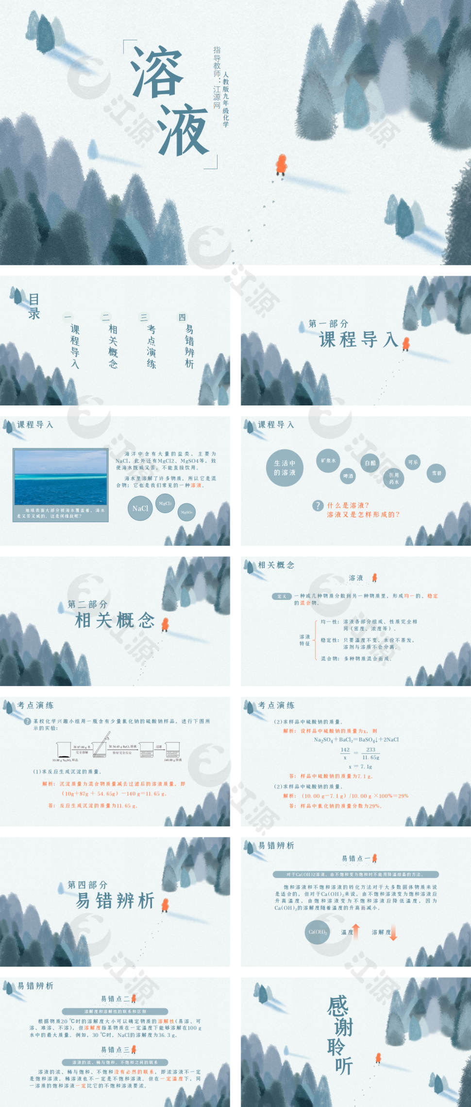 人教版九年级化学溶液PPT课件