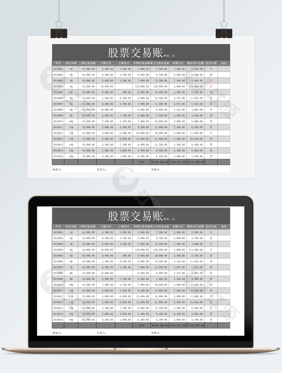 企业事项交易清单（新版）